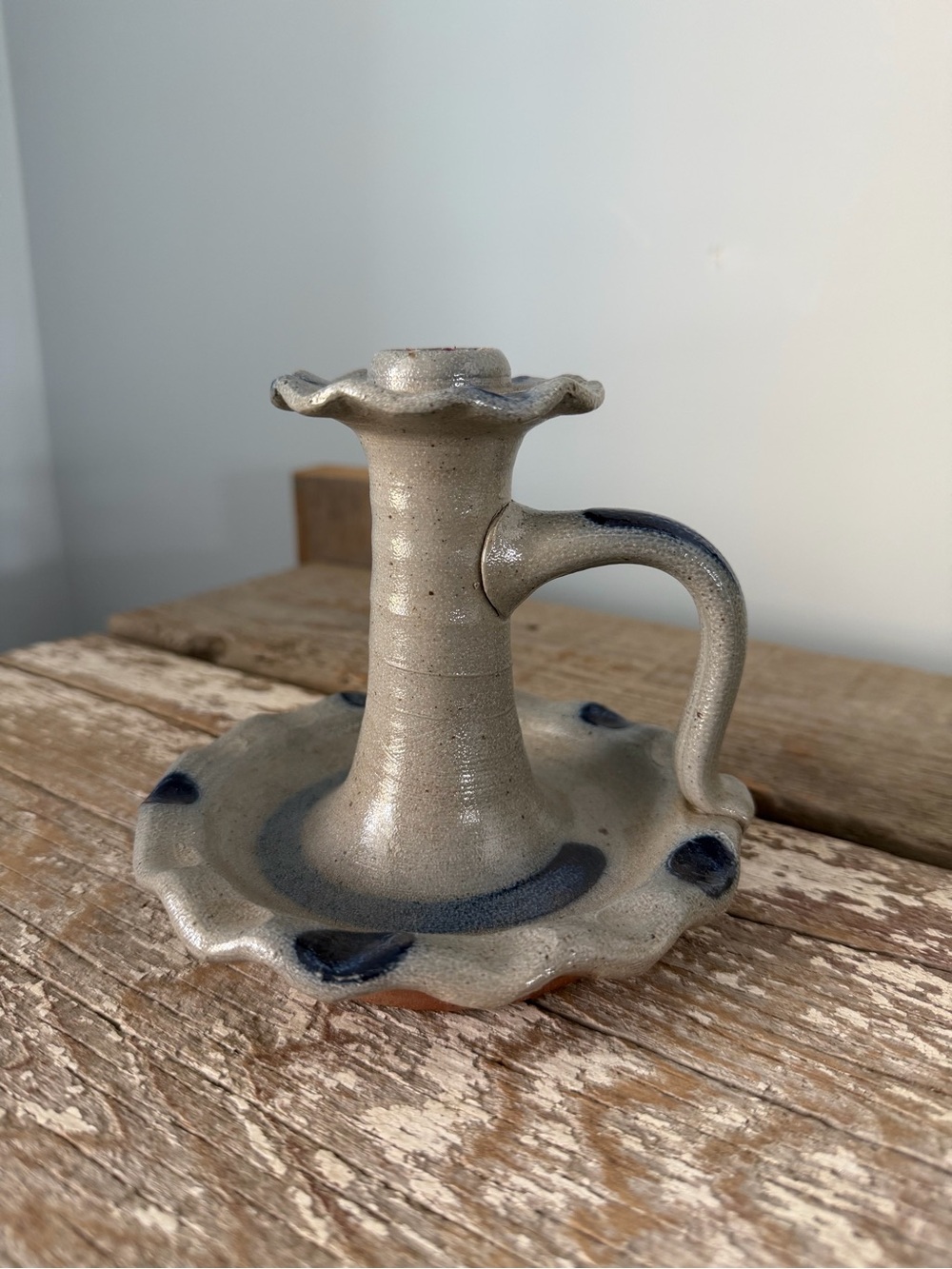 Rowe Pottery Works Candlestick Holder